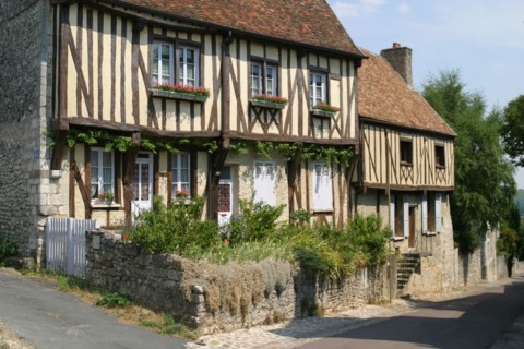 France, region ile de france, seine et marne, provins, cite medievale, maison, colombages, pans de bois,