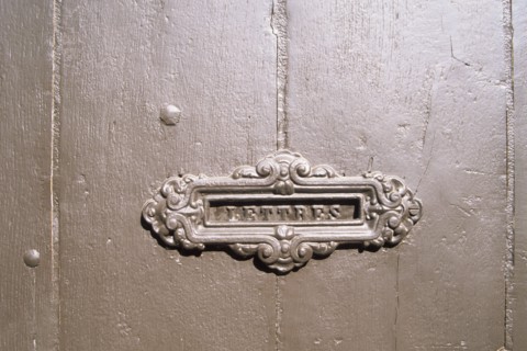 porte, boite a lettre ancienne, courrier, habitat, poste, decor,