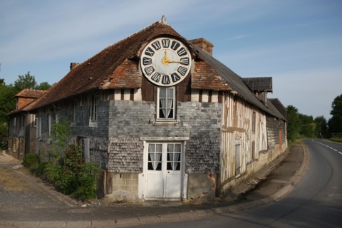 France, Basse Normandie, calvados, pays d'auge, pays de cambremer, route du cidre, le cadran, maison,