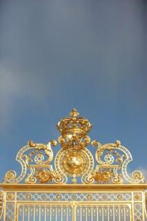France, ile de france, yvelines, versailles, chateau de versailles, grille de la cour royale.