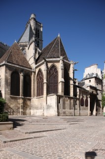 France, ile de france, paris 4e arrondissement, le marais, eglise saint gervais et saint protais, facade, rue des barres,