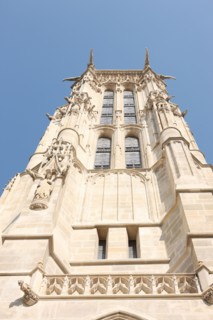 France, ile de france, paris 4e, le marais, 39 rue de rivoli, tour saint jacques, art gothique, restauration, square saint jacques, detail statues, sculpture,
