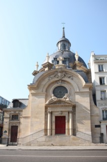 France, ile de france, paris 4e, le marais, 17 rue saint antoine, temple sainte marie ou temple du marais, edifice religieux protestant, eglise reformee,