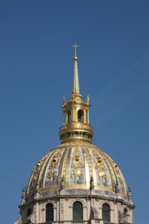 France, ile de france, paris 7e arrondissement, place vauban, eglise saint louis des invalides, dome, dorure, abrite le tombeau de Napoleon,