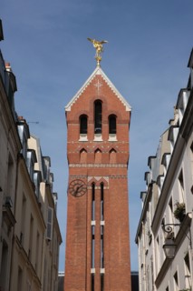 France, ile de france, paris 17e arrondissement, rue saint jean, eglise saint michel des batignolles, archange saint michel, religion catholique, architecte bernard haubold,