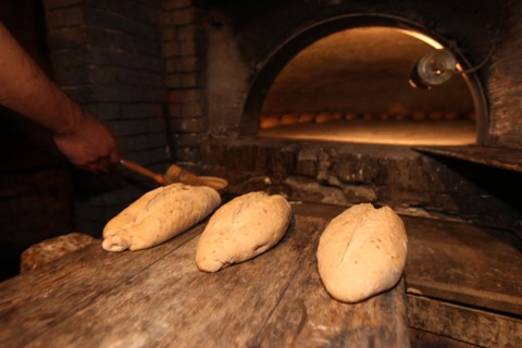 France, Haute Normandie, eure, pays du roumois, la haye de routot, four a pain communal, boulangerie, cuisson du pain,