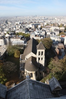 France, ile de france, paris 18e arrondissement, butte montmartre, basilique du sacre coeur, panorama depuis le dome, vue generale, paysage urbain,