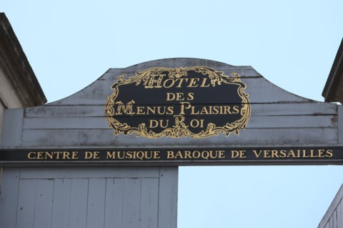 France, Ile de France, Yvelines, Versailles, dependances du chateau de Versailles, hotel des menus plaisirs du roi, 22 avenue de paris, centre de musique baroque, facade sur rue,