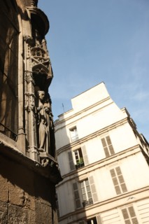 France, Detail of a sculpted niche