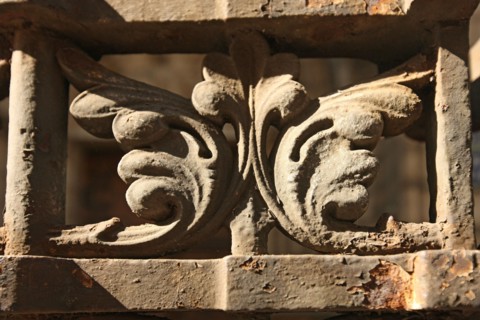 France, Detail of the enclosing of the eglise Saint Severin