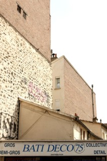 France, Small buildings surrounded by high