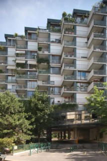 France, Building with facade in zigzag