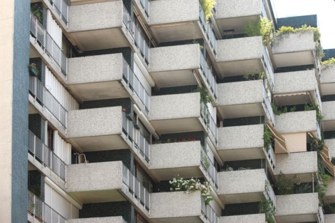France, Building with facade in zigzag