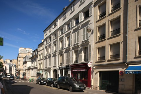 France, Ile de France, paris 16e arrondissement, vers le 10 rue d'auteuil, immeubles, facades