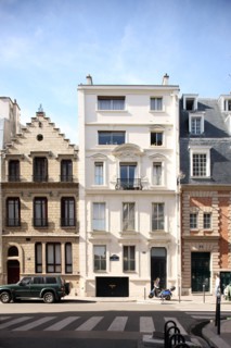 France, Ile de France, paris 17e arrondissement, 19 rue henri rochefort, haut inattendu, alignements de facades differentes,