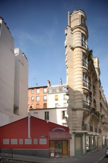 France, Small building between two heights