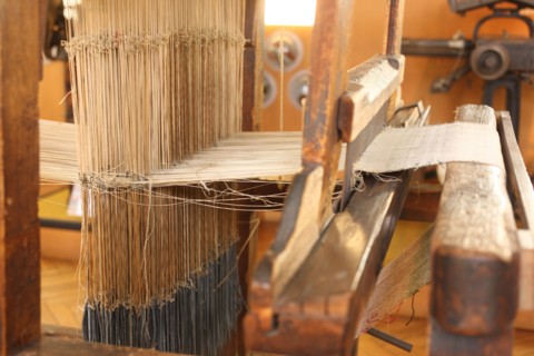 France, Haute Normandie, eure, louviers, musee municipal, machines de tissage,