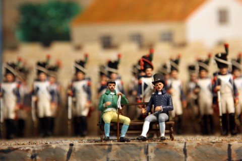 France, Haute Normandie, eure, les barils, palais de la miniature, figurine de plomb de la revolution a la fin du premier empire, claude alexandre, fondeur orfevre, musee, artisanat d'art,