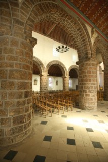France, Basse Normandie, orne, pays d'avre et d'iton, breteuil sur iton, eglise, realisee en pierre de grison,