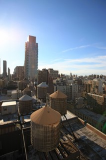 usa, etat de New York, New York City, Manhattan, Chelsea, buildings, reservoirs, depuis la terrasse de de l'hotel Four Points by Sheraton, 160W 25th, empire state,