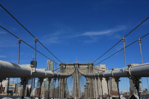 usa, etat de New York, New York City, Manhattan, brooklyn, pont de brooklyn bridge, pietons, vehicules, jogging, circulation, pointe de Manhattan,