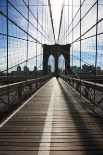 usa, etat de New York, New York City, Manhattan, brooklyn, pont de brooklyn bridge, pietons, vehicules, jogging, circulation, pointe de Manhattan,