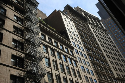 usa, etat de New York, New York City, Manhattan, financial district, buildings,