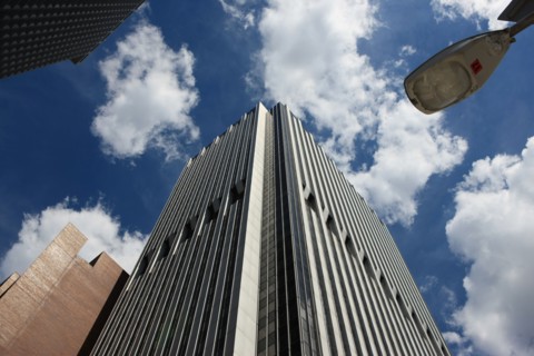 usa, etat de New York, New York City, Manhattan, financial district, pointe de Manhattan, ferry pour Staten Island, buildings,