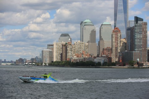 usa, etat de New York, New York City, Manhattan, financial district, pointe de Manhattan, ferry pour Staten Island, buildings, baie, bateaux, statue de la liberte, Bartholdi,