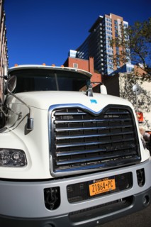 usa, state of New York, NYC, Manhattan, Greenwich Village, truck,