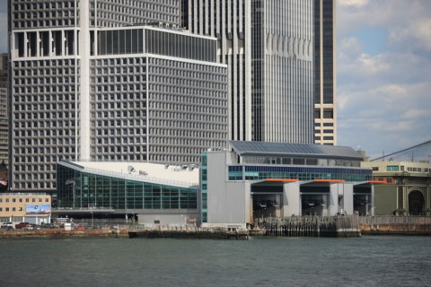 usa, etat de New York, New York City, Manhattan, financial district, pointe de Manhattan, ferry pour Staten Island, buildings, baie, bateaux, statue de la liberte, Bartholdi,