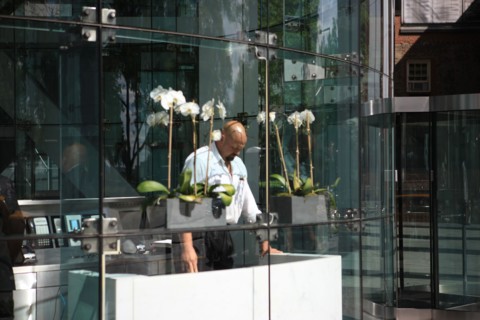 usa, etat de New York, New York City, Manhattan, financial district, pointe de Manhattan, vigile,