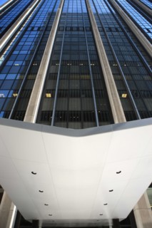 usa, etat de New York, New York City, Manhattan, Broadway, vers Rockfeller Center, buildings, rue,
