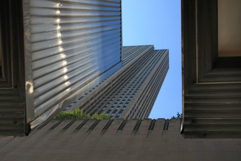 usa, etat de New York, New York City, Manhattan, Broadway, vers Rockfeller Center, buildings, rue, radio city, music hall,
