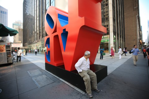 usa, etat de New York, New York City, Manhattan, Broadway, vers Rockfeller Center, buildings, rue, pres du moma,