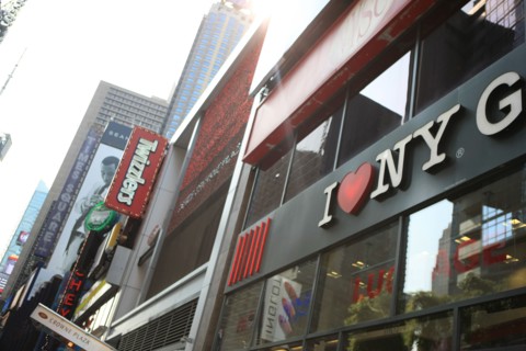 usa, etat de New York, New York City, Manhattan, Broadway, vers Rockfeller Center, buildings, rue, , Times Square,