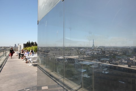 France, ile de france, paris, 9e arrondissement, boulevard haussmann, printemps, grand magasin, terrasse panoramique, restaurant Deli-Cieux, 
Date : 2011-2012