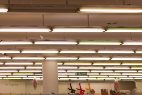 Néons du Monoprix de la Rue Didot à Paris