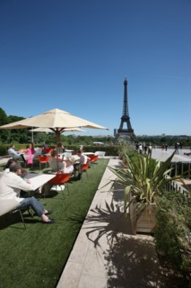 France, ile de france, paris, 16e arrondissement, 1 place du trocadero, parvis des droits de l'homme, palais de chaillot, cafe carlu, cite de l'architecture, 
Date : 2011-2012