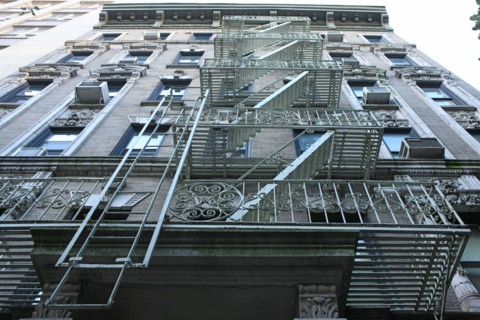 usa, state of New York, NYC, Chelsea, escaliers de secours, ferronnerie,