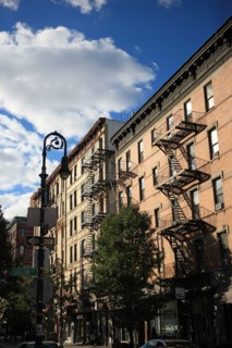 usa, state of New York, NYC, Manhattan, Lower East Side, facades, escaliers,