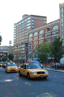 usa, state of New York, NYC, Manhattan, east village, 4th avenue, taxi