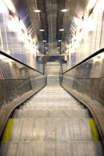 France, ile de france, paris, 8e arrondissement, station de metro miromesnil, ratp, transports urbains, escalator, 
Date : 2011-2012