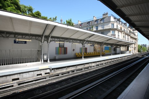 France, ile de france, paris, 16e arrondissement, station de metro passy, ligne 6, ratp, 
Date : 2011-2012
