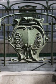 France, ile de france, paris, 17e arrondissement, metro, station monceau, Hector Guimard, 
Date : 2011-2012