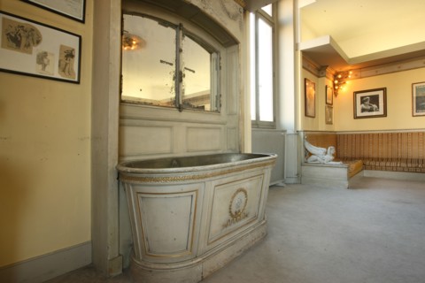 France, ile de france, paris 1er arrondissement, place du chatelet, theatre de la ville, loge sarah bernhardt, tragedienne, comedie, actrice, baignoire, tub, 
Date : 2011-2012
