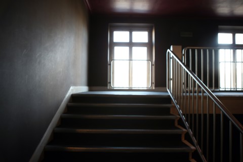 France, ile de france, paris 1er arrondissement, place du chatelet, theatre de la ville, escalier, 
Date : 2011-2012