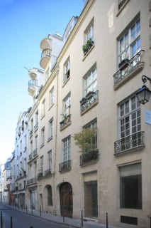France, ile de france, paris 3e arrondissement, le marais, rue chapon, no11 maison avec lucarnes a poulie, 
Date : 2011-2012