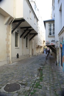France, ile de france, paris 3e arrondissement, le marais, impasse des arbaletriers, centre culturel suisse, rue des francs bourgeois, 
Date : 2011-2012