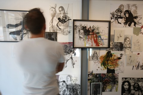 France, ile de france, paris 3e arrondissement, marais, 68 rue du vertbois, galerie gabriel et gabriel, artiste gwenael salaun, 
Date : 2011-2012
